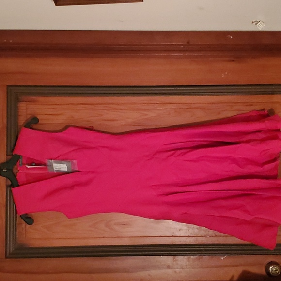 NWT sz 38 $2285 Alexander McQueen V-neck fit and flare dress
